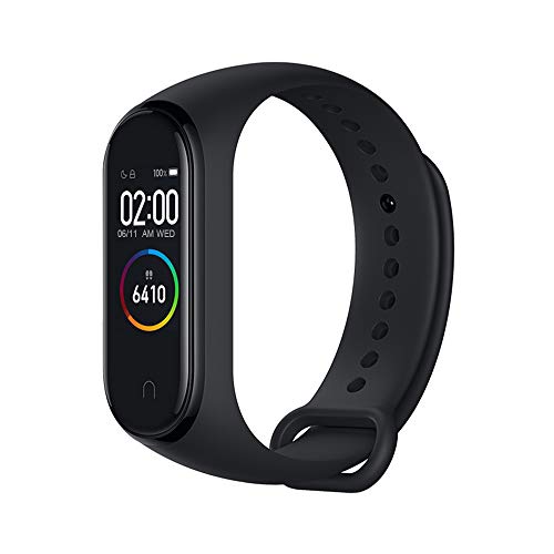 Xiaomi Mi Band 4 Pulsera de Actividad,Monitores de Actividad,Pantalla Pulsómetro Fitness Tracker, Smartwatch con 0.95''Pantalla AMOLED a Color ,con ios y Android,Negro( Versión Global)