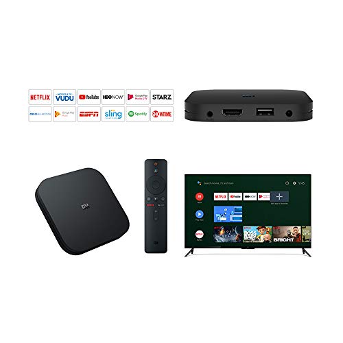 Xiaomi MiJia Mi Box S, Versión de la UE, Reproductor de Medios 4K Ultra HD con Control Remoto Asistente de Google, Bluetooth, Hdmi 4K HDR, Dolby Audio, DTS HD, Android 8.1, Negro