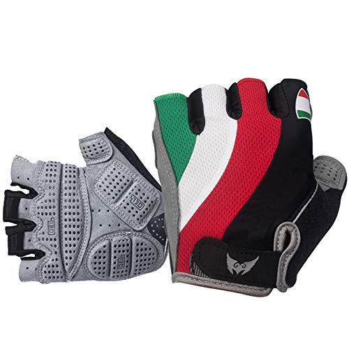 Xinchout Guantes de bicicleta, guantes de ciclismo para hombres y mujeres, transpirables y absorbentes de golpes, unisex de carretera y montaña, mejor equipo de equitación (M 8-9 cm)