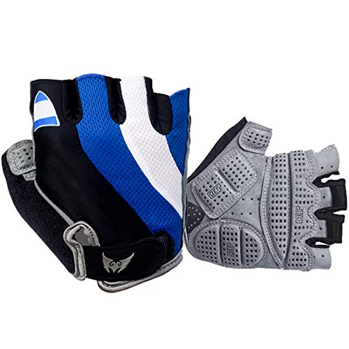 Xinchout Guantes de bicicleta, guantes de ciclismo para hombres y mujeres, transpirables y absorbentes de golpes, unisex de carretera y montaña, mejor equipo de equitación (M 8-9)