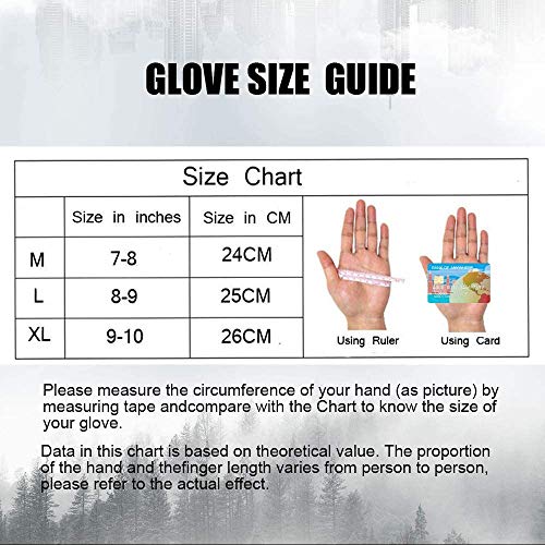 Xnuoyo Goma nudillo Duro Dedo Completo y Medio Dedo Guantes Guantes Protectores Guantes de Pantalla táctil para Motocicleta Ciclismo Caza Escalada Acampar Ejercito Verde L