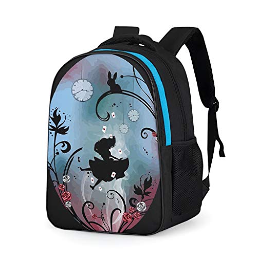 Xuanwuyi Alice Girl - Mochila Infantil (42 cm), diseño de Flores, Infantil, Gris, Talla única