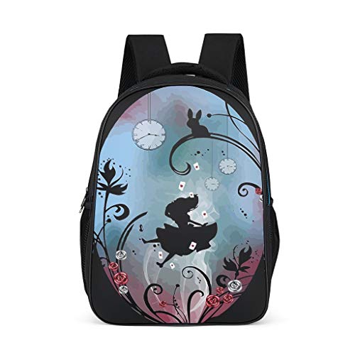 Xuanwuyi Alice Girl - Mochila Infantil (42 cm), diseño de Flores, Infantil, Gris, Talla única