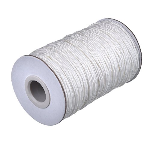 Xutong - Cordón trenzado de color blanco para persiana de aluminio, estores, para jardinería y manualidades, de 1,5 mm