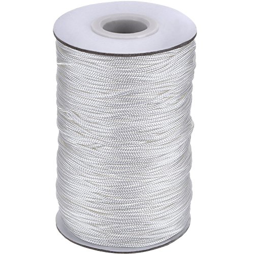 Xutong - Cordón trenzado de color blanco para persiana de aluminio, estores, para jardinería y manualidades, de 1,5 mm