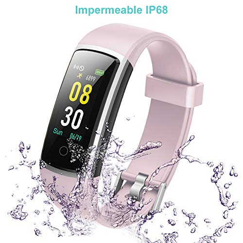 YAMAY Pulsera de Actividad Inteligente Impermeable IP68 con 14 Modos de Deporte,Pulsera Inteligente con Pulsómetro, Blood Pressure, Sueño,Podómetro,Pulsera Deporte para Android y iOS Teléfono móvil