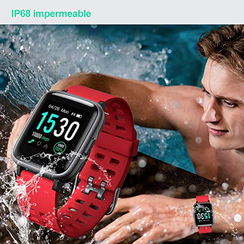 YAMAY Smartwatch, Impermeable Reloj Inteligente con Cronómetro, Pulsera Actividad Inteligente para Deporte, Reloj de Fitness con Podómetro Smartwatch Mujer Hombre para Xiaomi HuaweiI Teléfono