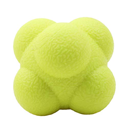 YAMEIJIA Bola de reacción Hexagonal Agilidad de Silicona Coordinación Reflejo Ejercicio Deportes Fitness Entrenamiento Bola,1