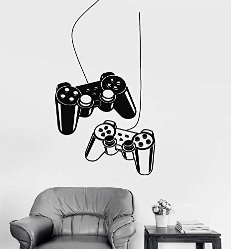 yaonuli Gamer Joystick Vinyl Sticker Game Room Entusiasta del Juego Teen Boy Dormitorio Decoración del hogar 75x79cm