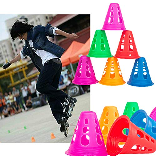 YAVO-EU Conos Deportivos 50 PCS Cono de Marcador Conos de Slalom Patinaje Entrenamiento del Sombrero Gorra de Futbol Entrenamiento Deportivo