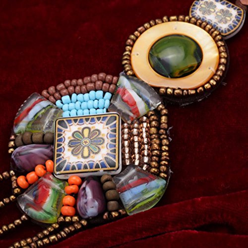 YAZILIND Creativo de la Vendimia Largo de Boho de los Granos de Bohemia Declaración de Moda Collar de la Borla de Las Mujeres de la joyería Accesorios