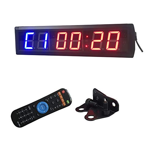 YBWEN Reloj de Cuenta atrás Gimnasio Reloj 2.3" Alto carácter de Cuenta atrás del Reloj hasta la operación/Control Remoto Gran Reloj de Cuenta atrás Digital