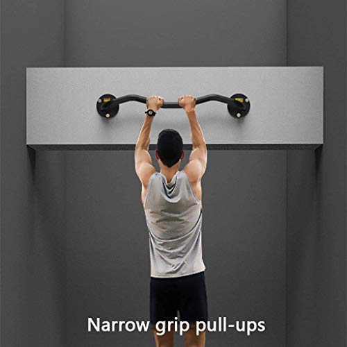 YCDJCS Barras de dominadas Pull Up Bar Household Pared De Ejercicio Poste Individual De Pared Pull-up De Un Polo Interior Equipo De La Aptitud (Color : Black, Size : 100 * 15 * 15cm)