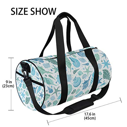 YCHY Gym Bag,Bolsa de Deporte Horario de Verano Banner Horizontal Dibujado a Mano,Nuevo Cubo con Estampado de Lienzo Bolsa de Deporte Bolsas de Fitness Bolsa de Viaje de Lona