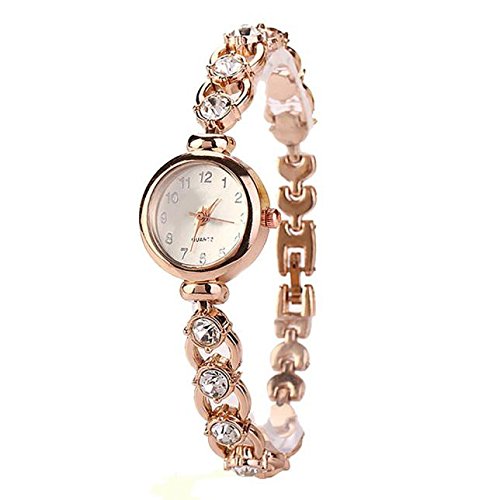 Yesmile Relojes❤️Moda Mujeres Relojes Pulsera Reloj Regalo (Dorado)