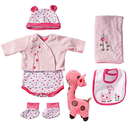 Yesteria Ropa Accesorios por 50-55 cm Muñeca Chica Bebe Reborn Jirafa Rosa