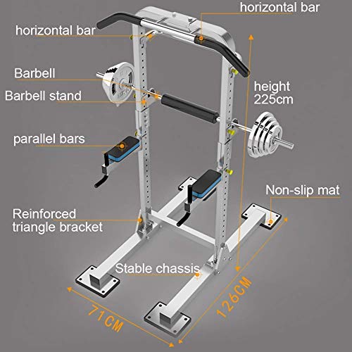 YF-SURINA Equipo de deportes de interior Stepper, Fitness Pedal Fitness Estación de entrenamiento multifuncional para el hogar, Estación de inmersión paralela Barras Cross Training Fitness Home Gym P