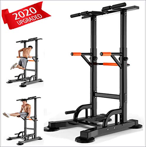 YGWLWL Power Tower Estación Multifuncional De Entrenamiento,Torre De Musculación Y Fitness,Dip Station,Barra De Dominadas,6 Level Height Adjustable for Home Gym,Capacidad Máxima De Peso: 330 LB