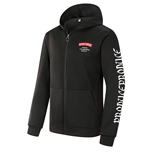 Yingqible Hombres Jogging con Capucha Casual Conjuntos Cremallera Manga Larga Sudaderas Chándal 2 Piezas Manga Larga Chandal