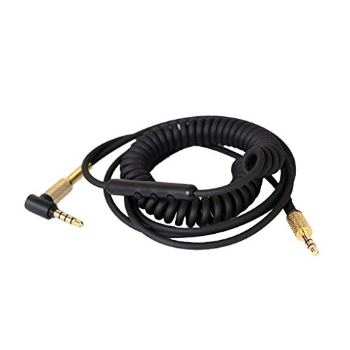 Yizhet Cable de Audio de Repuesto para Auriculares Marshall Major 2 II con Mic Control de Volumen Compatible con Smartphones, MP3, Tablets (1,2m)