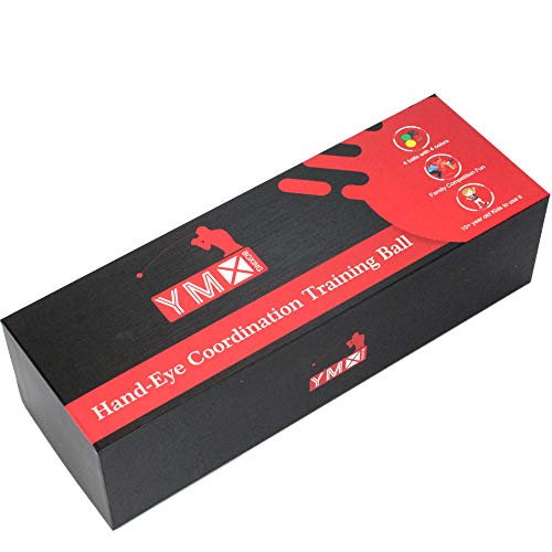 YMX BOXING Pelotas de Reflejo/Boxing Reflex Ball — 4 Pelotas de Reacción de Reflejo más 2 Ajustables, Ideal para Reflejos, Sincronización, Precisión, Enfoque y Coordinación de Mano Ojo