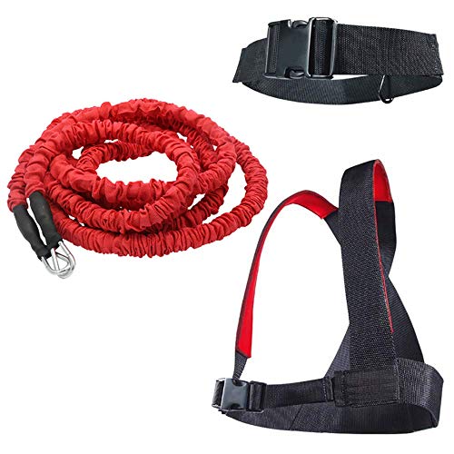 YNXing Carga Juego de Entrenamiento de Fuerza explosiva Entrenamiento de Fuerza Resistencia Cuerda Mejorar Fuerza Velocidad y Muscular … (3m Kit)