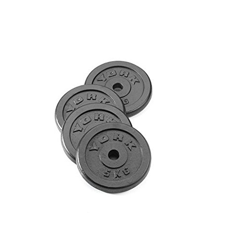 CP Sports - Juego de discos de pesas (30/31 mm, 26 kg, 30 kg y 52 kg,  plástico, entrenamiento de fuerza, fitness, culturismo, placas de contorno)