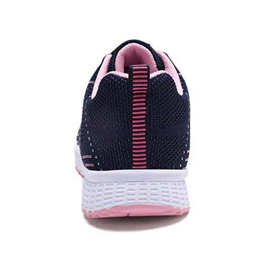 Youecci Zapatillas de Deportivos de Running para Mujer Deportivo de Exterior Interior Gimnasia Ligero Sneakers Fitness Atlético Caminar Zapatos Transpirable Azul 41 EU