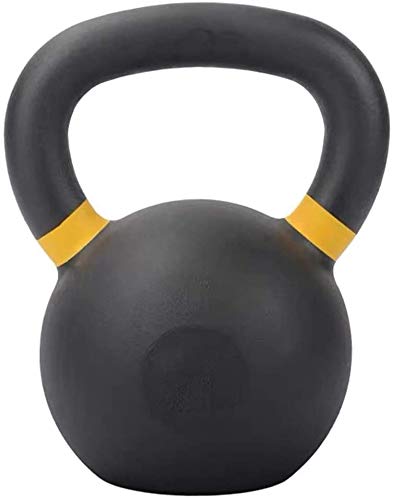 YSHCA Pesa Rusa de Hierro Fundido, Superficie de Vinilo Kettlebell para Ejercicios de Fitness Funcional,32KG