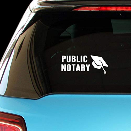 YYone Car Sticker Car Window Decal Public Notary Career Occupation Car Decal Bumper Sticker for Auto Cars Trucks Walls Windows Laptops Vinyl Decal