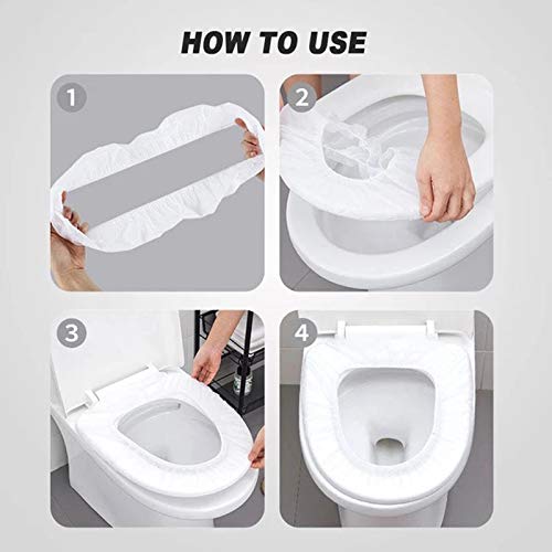 YZCH Paper Toilet Seat Covers,10/20Pcs Travel Toilet Cover Non-Woven Hotel Toilet Seat Covers