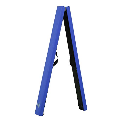 Z ZELUS 224CM / 8 pies Viga de Equilibrio de Gimnasia Plegable Barra de Equilibrio con Base Antideslizante Asas de Transporte para Niños, Principiantes y Gimnastas Profesionales (Azul)