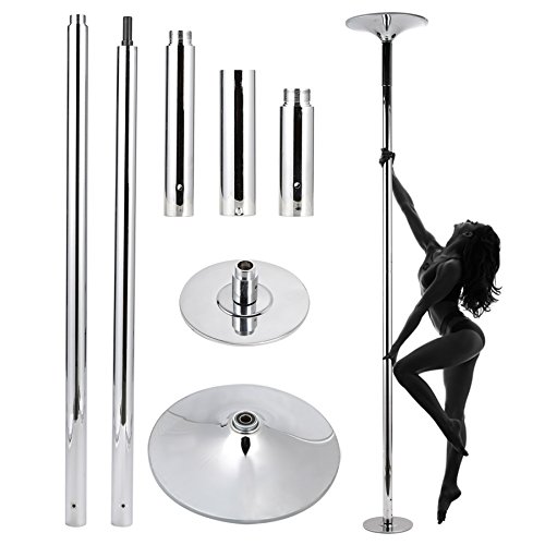 Z ZELUS Barra de Baile 45 mm Pole Dance Ajustable 2.2m-2.7m Barra Pole Dance Capacidad de 200KG Barra Acero Inoxidable para Danza Ejercicio Fitness