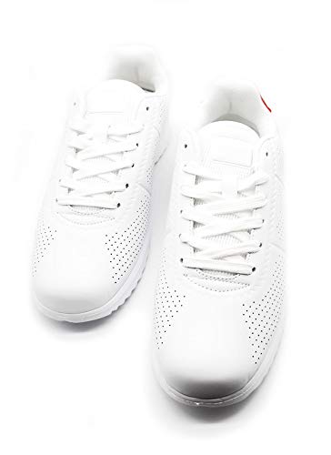 Zapatillas Blancas Hombre Casual Muy Transpirable y Ligero Deportivo Blanco