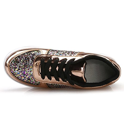 Zapatillas de deporte de mujer, Covermason Ladies Sequins Shake Sneakers