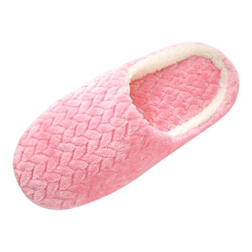 Zapatillas de Estar por casa para Mujer Impermeables de Pantuflas Térmicos de Invierno Suave Algodón Casa Zapatos Cómodo Y Antideslizante Zapatillas de casa de Zapatillas cálidas para Hombre