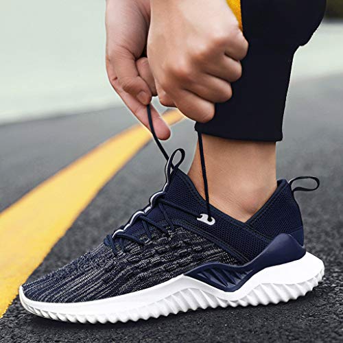 Zapatillas Deporte Hombres ZOELOVE Zapatillas Hombre Aire Libre Transpirables Casual Sneakers - Zapatillas Deporte Hombres para Correr Deportivas y de Ocio Ligeras Antideslizantes