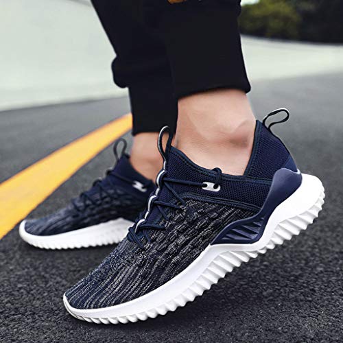 Zapatillas Deporte Hombres ZOELOVE Zapatillas Hombre Aire Libre Transpirables Casual Sneakers - Zapatillas Deporte Hombres para Correr Deportivas y de Ocio Ligeras Antideslizantes