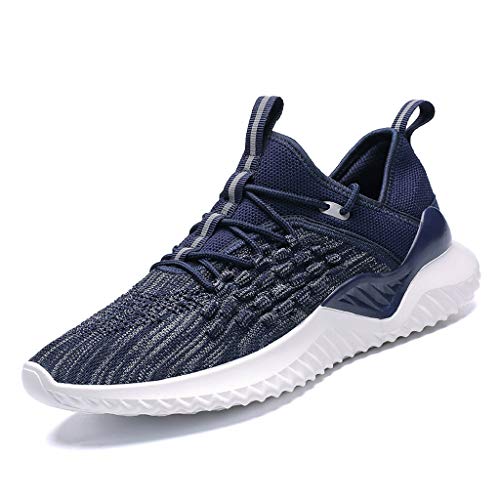 Zapatillas Deporte Hombres ZOELOVE Zapatillas Hombre Aire Libre Transpirables Casual Sneakers - Zapatillas Deporte Hombres para Correr Deportivas y de Ocio Ligeras Antideslizantes