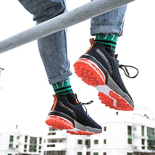 Zapatillas Running Hombre Zapatos Deportivos con Cordones Sneakers Calzado Sport Fitness Gym Outdoor Casual Transpirable Comodas Azu Talla 40