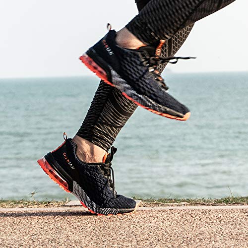 Zapatillas Running Hombre Zapatos Deportivos con Cordones Sneakers Calzado Sport Fitness Gym Outdoor Casual Transpirable Comodas Azu Talla 40