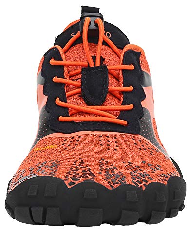 Zapatos de Agua Hombre Surf Piscina Playa Fitness Deportes Escarpines para Mujer Antideslizante Transpirables Naranja 45