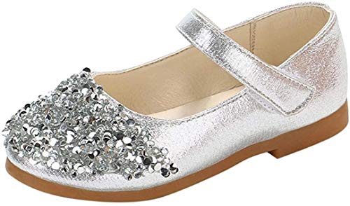 Zapatos De Princesa De Moda Zapatos Bebe,ZARLLE 2018 Zapatos De NiñA Verano Lentejuelas De Diamantes De ImitacióN Dance Nubuck PU Zapatos De Cuero Individuales