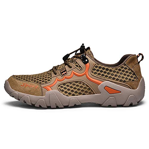 Zapatos Impermeables Para Correr Al Aire Libre Zapatillas De Agua Para Senderismo Para Hombre New Balance Para Hombre De Secado Rápido Malla Ligera Transpirable Negro Marron 39-48,Brown,45