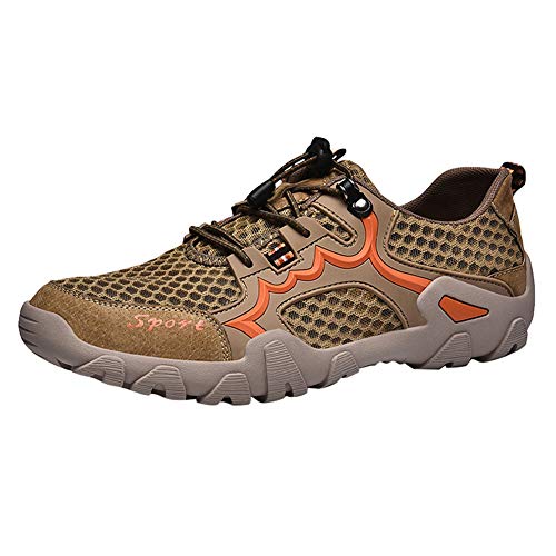 Zapatos Impermeables Para Correr Al Aire Libre Zapatillas De Agua Para Senderismo Para Hombre New Balance Para Hombre De Secado Rápido Malla Ligera Transpirable Negro Marron 39-48,Brown,45