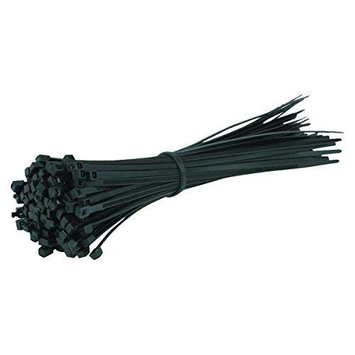 ZARRS Ataduras de Cables,100 Pack Nylon Bridas Negro Heavy Duty Zip Ties para la Oficina Casa Taller Garaje 200 mm x 2.5 mm