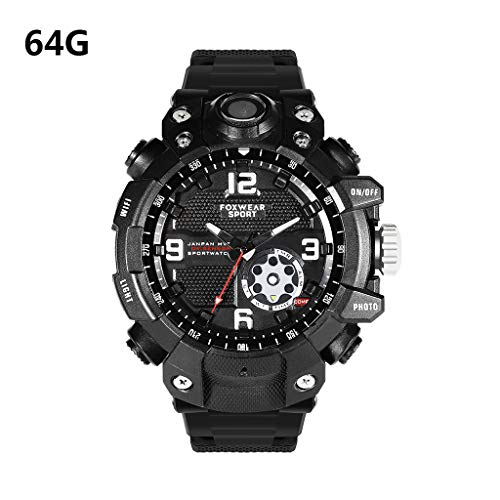 ZChun 10 Wearable Watch Camcorder Rechargeable Dictaphone Mini Recording Sport Camera Watch LED Light IP67 Waterproof