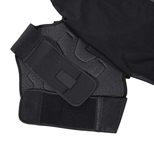 Zerone - Chaleco protector de moto para adultos, con protecciones para el pecho y la espalda para carreras, chaqueta protectora