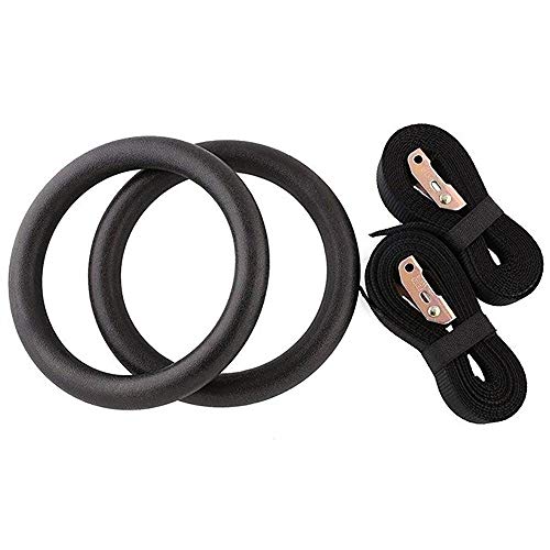 ZHANGXU Anillo de Gimnasia olímpica, ABS Anillas de Gimnasia Pull-up Aptitud Anillos Gimnasio for Entrenamiento de Cuerpo Entrenamiento de la Fuerza (Color : Package 1, Size : 28mm)