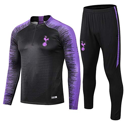 zhaojiexiaodian Traje de Entrenamiento de fútbol Tottenham Half Pull Club Deportivo para Adultos, Traje de Uniforme, M